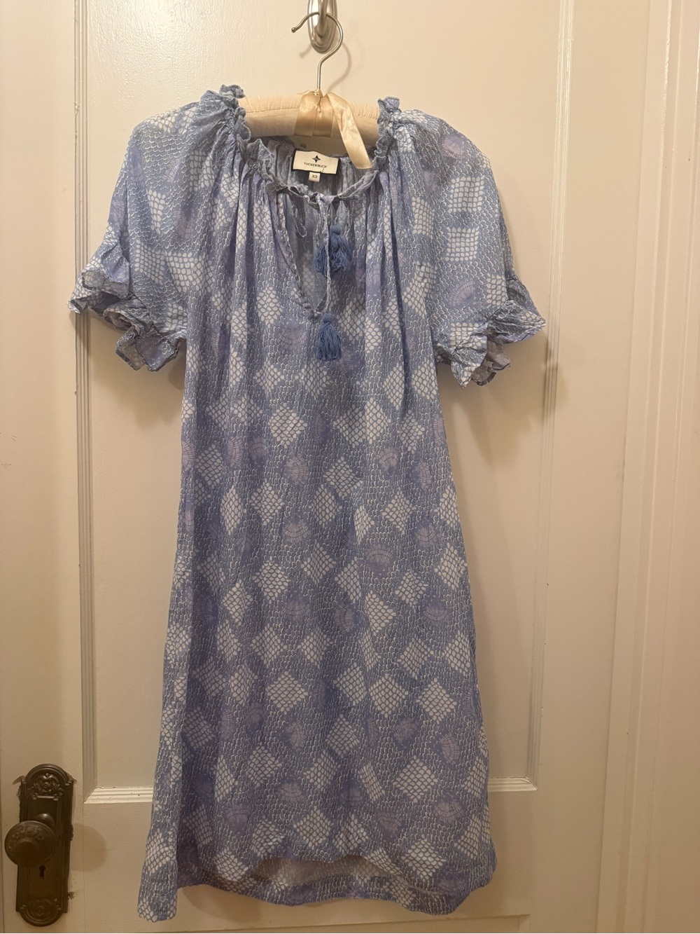 Tuckernuck Lavender Lace-Print Midi Dress